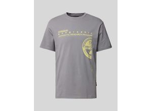 0194905949776 - T-Shirt mit Label- und Motiv-Print Modell MANTA