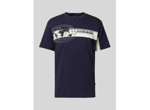 0194905949813 - T-Shirt mit Label- und Motiv-Print Modell MANTA