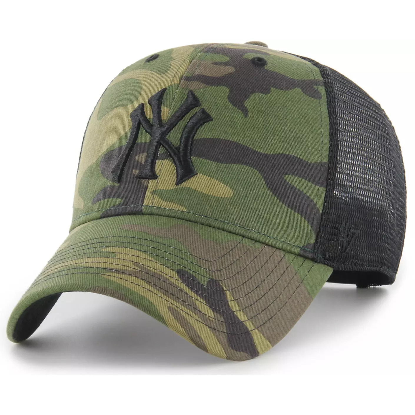 0195000715723 - Trucker Cap MLB New York Yankees Camo Branson MVP