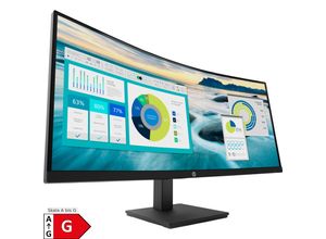 0195122737191 - P34hc G4 - P-Series - LED-Monitor - gebogen - 8636 cm (34) - 3440 x 1440 WQHD @ 60 Hz - VA - 250 cd m² - 35001 - 5 ms - HDMI DisplayPort USB-C - Lautsprecher - Schwarz [Energieklasse G] - Sonderposten