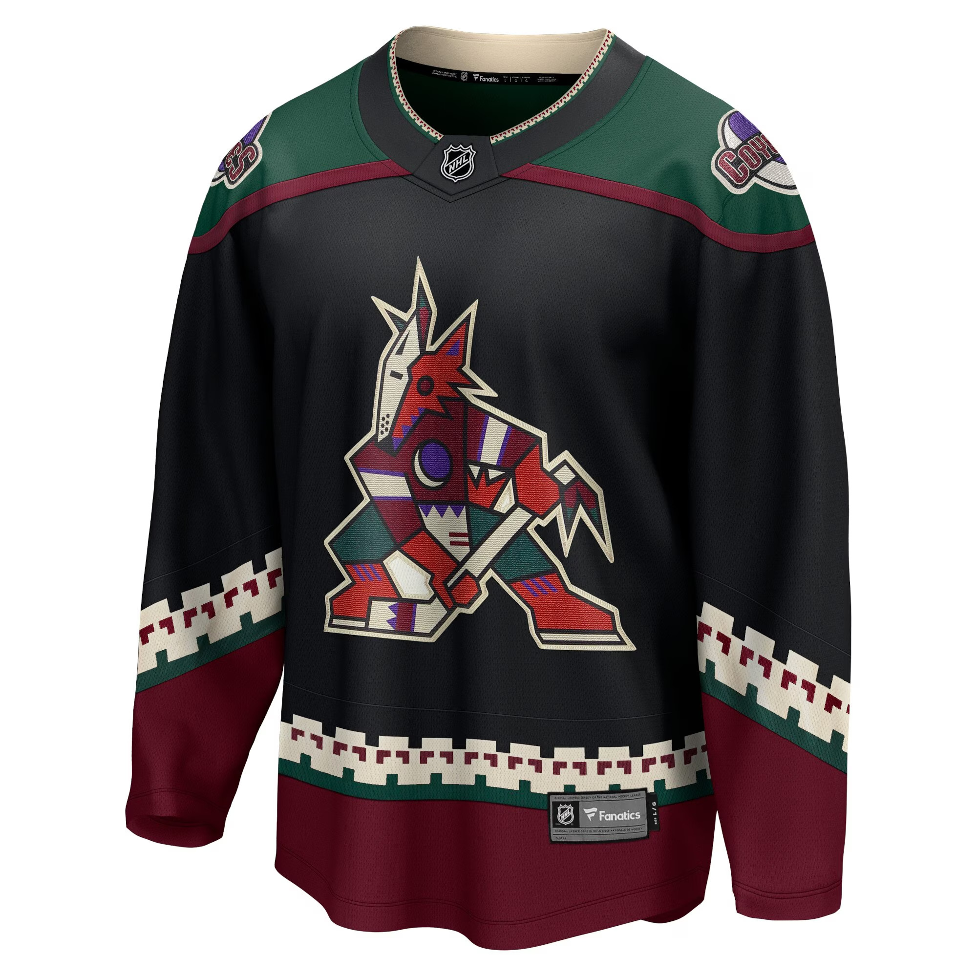 0195137880417 - Maillot Domicile Arizona Coyotes NHL 2024 25