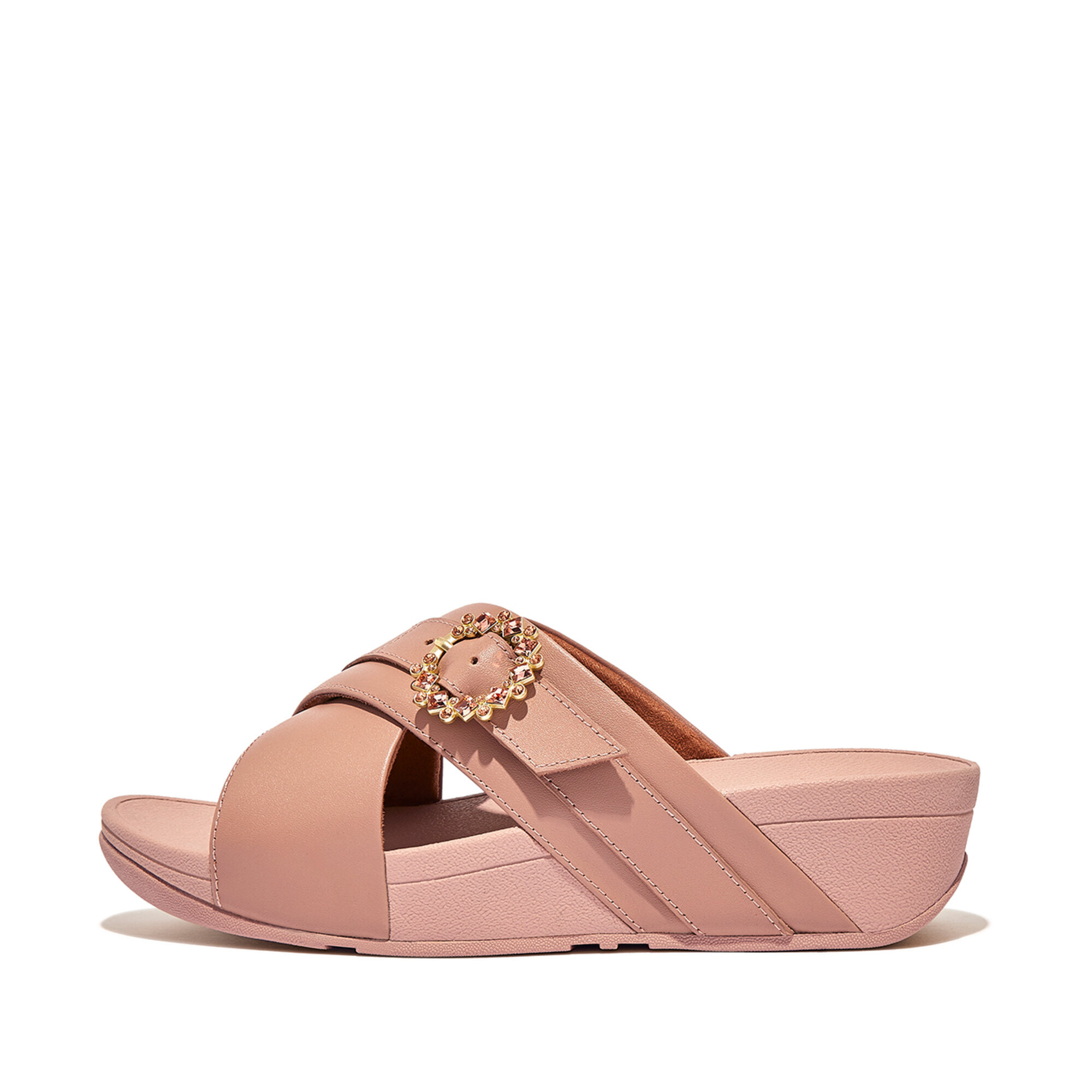 0195305509058 - Ledersandalen für Frauen Lulu Crystal-Buckle