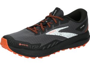 0195394321227 - BROOKS Trailrunningschuhe Divide 4 GTX wasserdicht atmungsaktiv für Herren schwarz 445