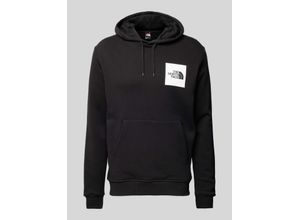 0195437157967 - - Fine - Fleece-Kapuzenpullover in Schwarz mit Logo-Black