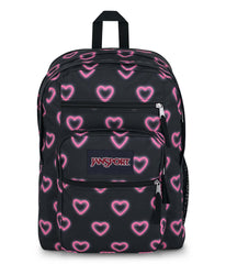 0195438968173 - Jansport  Big Student Backpack - Happy Hearts Black