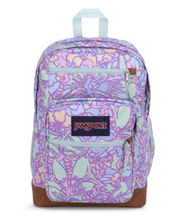 0195438968340 - Jansport  Cool Student Backpack - Fluid Floral Pastel Lilac