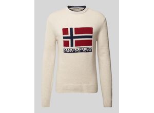 0195441936169 - Strickpullover mit Label-Print Modell SILVRETTA