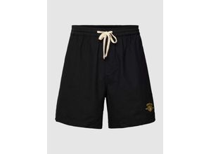 0195516821451 - Shorts mit Label-Stitching Modell Twill