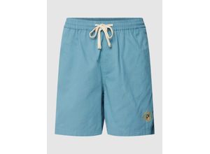 0195516821550 - Shorts mit Label-Stitching Modell Twill