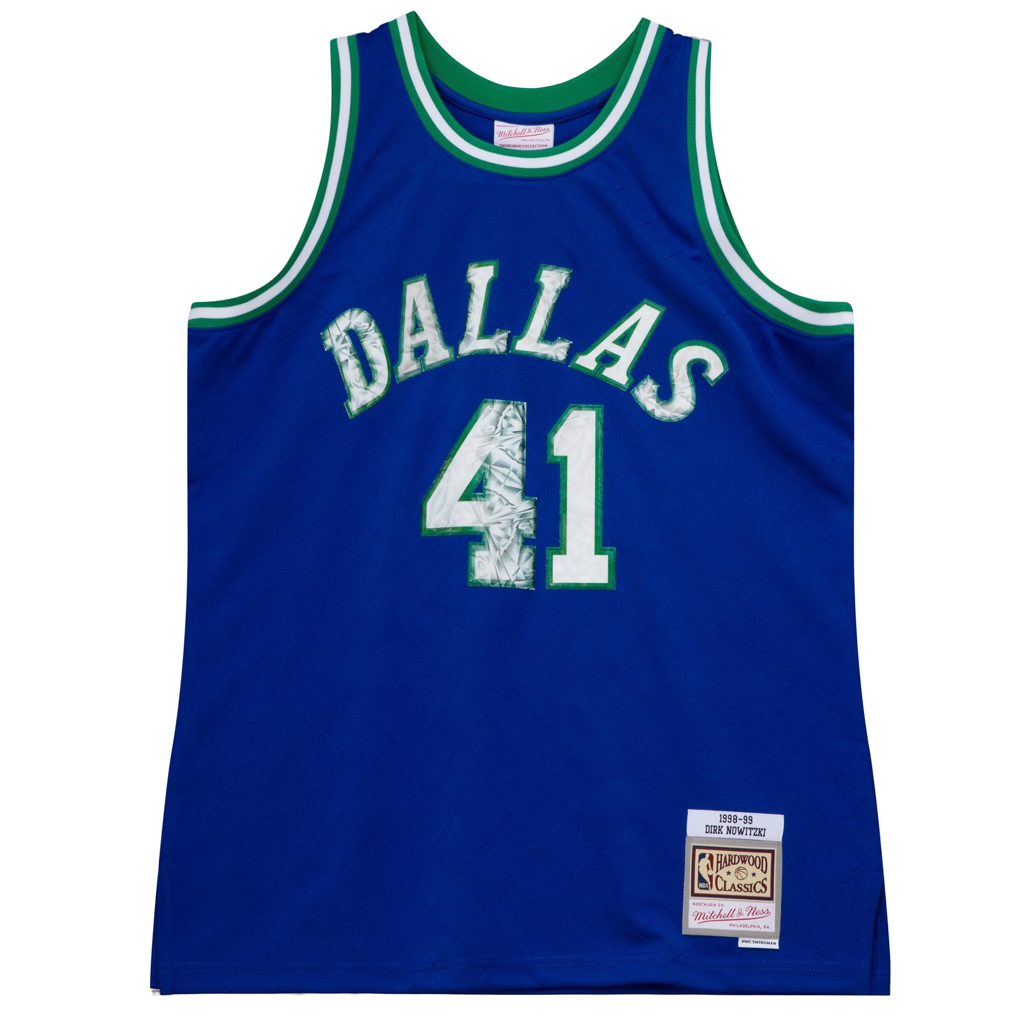 0195563272428 - Trikot 75 Geburtstag Dallas Mavericks Dirk Nowitzki 1998 99