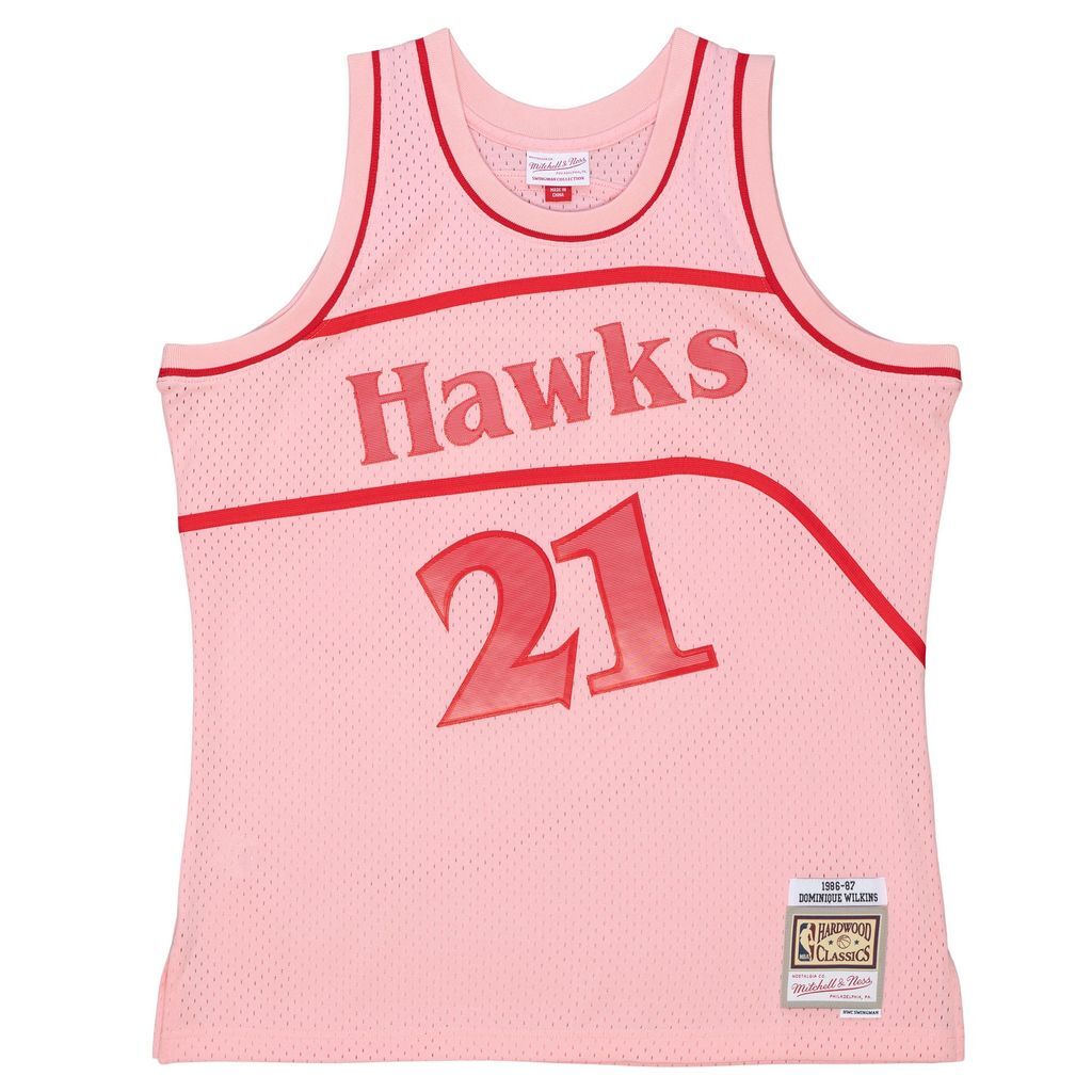 0195563361078 - NBA-Trikot Atlanta Hawks Space Knit Swingman Jersey 1986 Dominique Wilkins