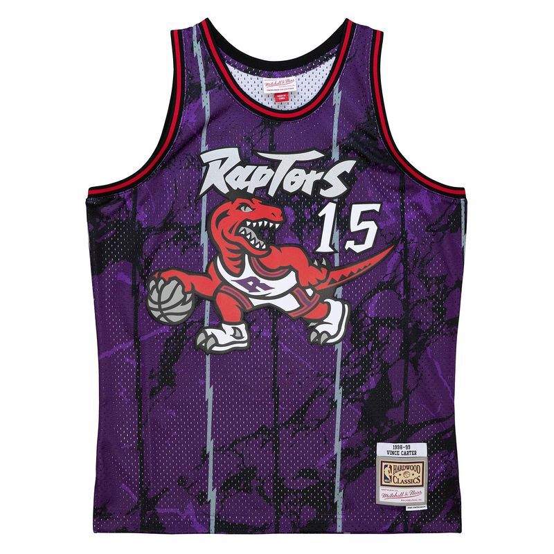 0195563555033 - NBA-Trikot Toronto Raptors Team Marble Swingman 1998 Vince Carter
