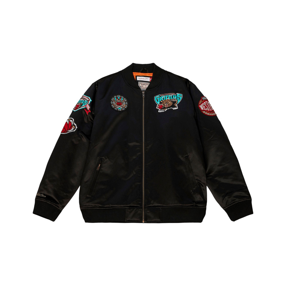 0195563607152 - Satin-Bomberjacke Flight Vancouver Grizzlies