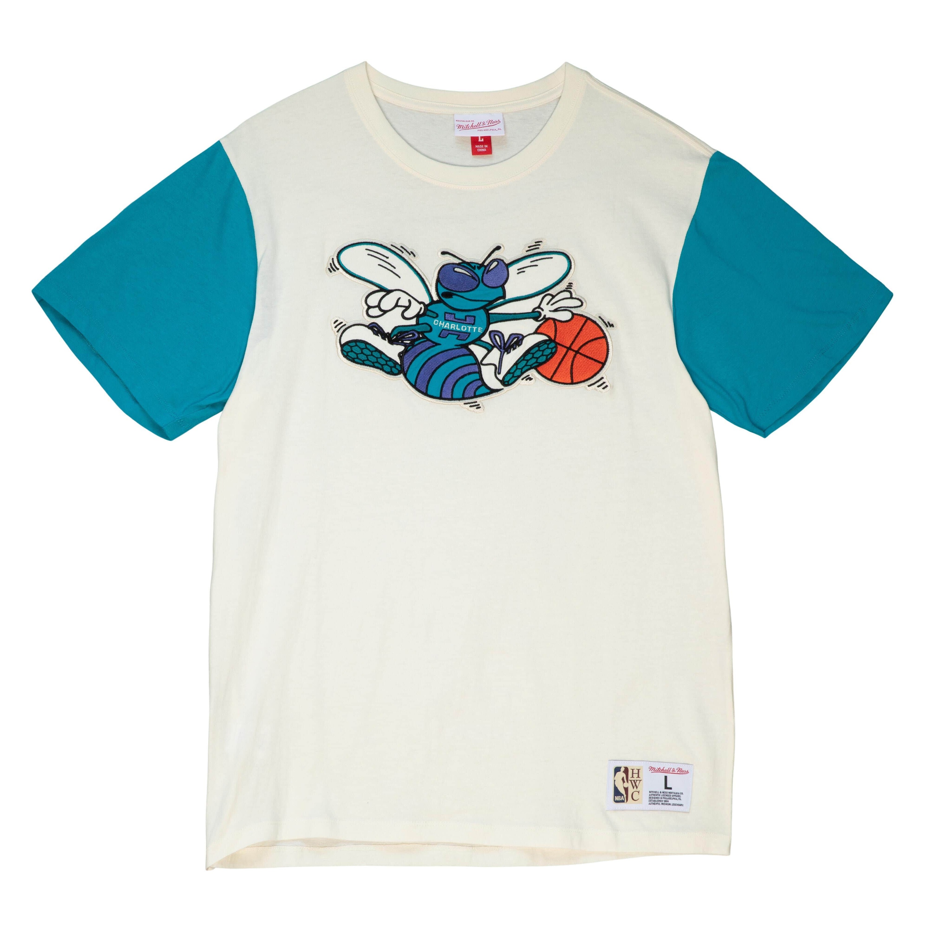 0195563639689 - T-Shirt Charlotte Hornets NBA Color Blocked