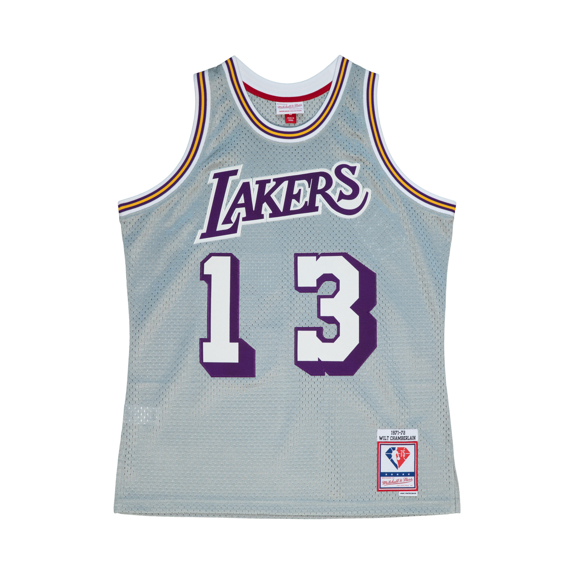 0195563961926 - Maillot NBA Los Angeles Lakers Wilt Chamberlain 75th NBA