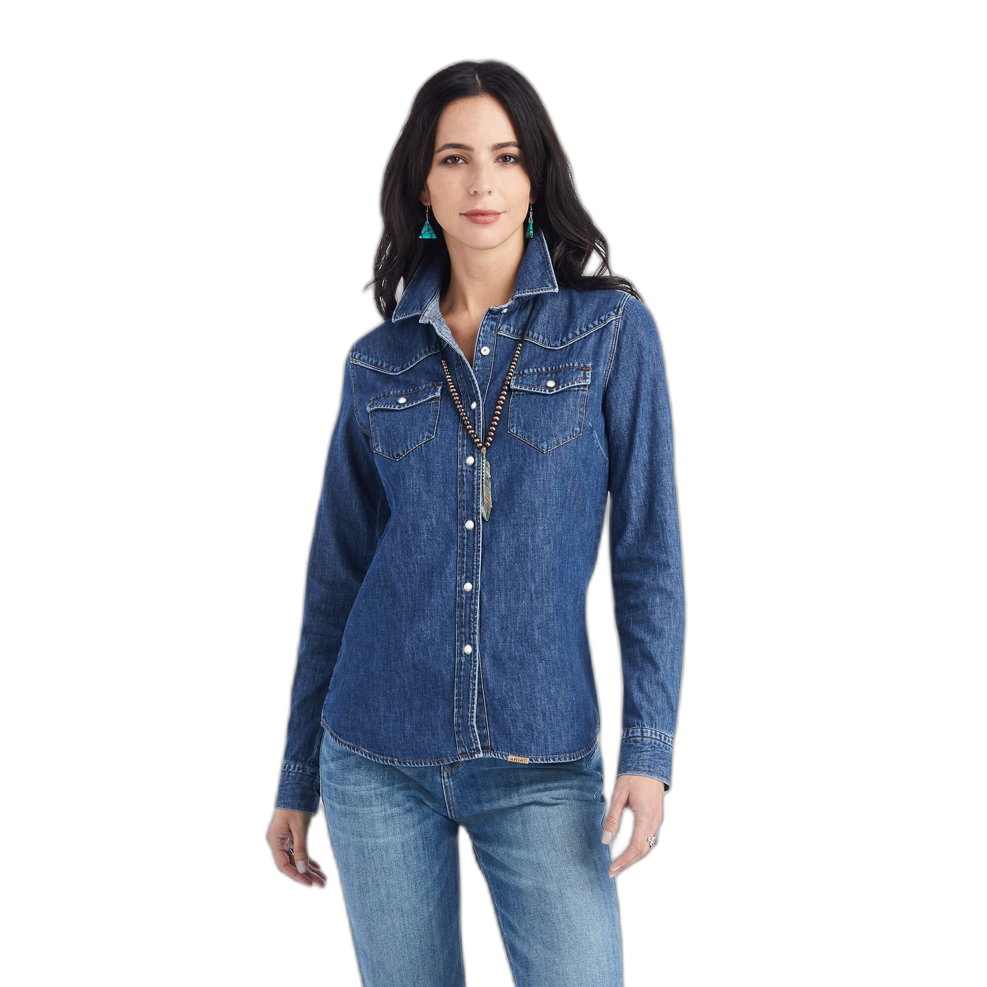 0195696319571 - Jeansjacke Damen Ariat Farriday