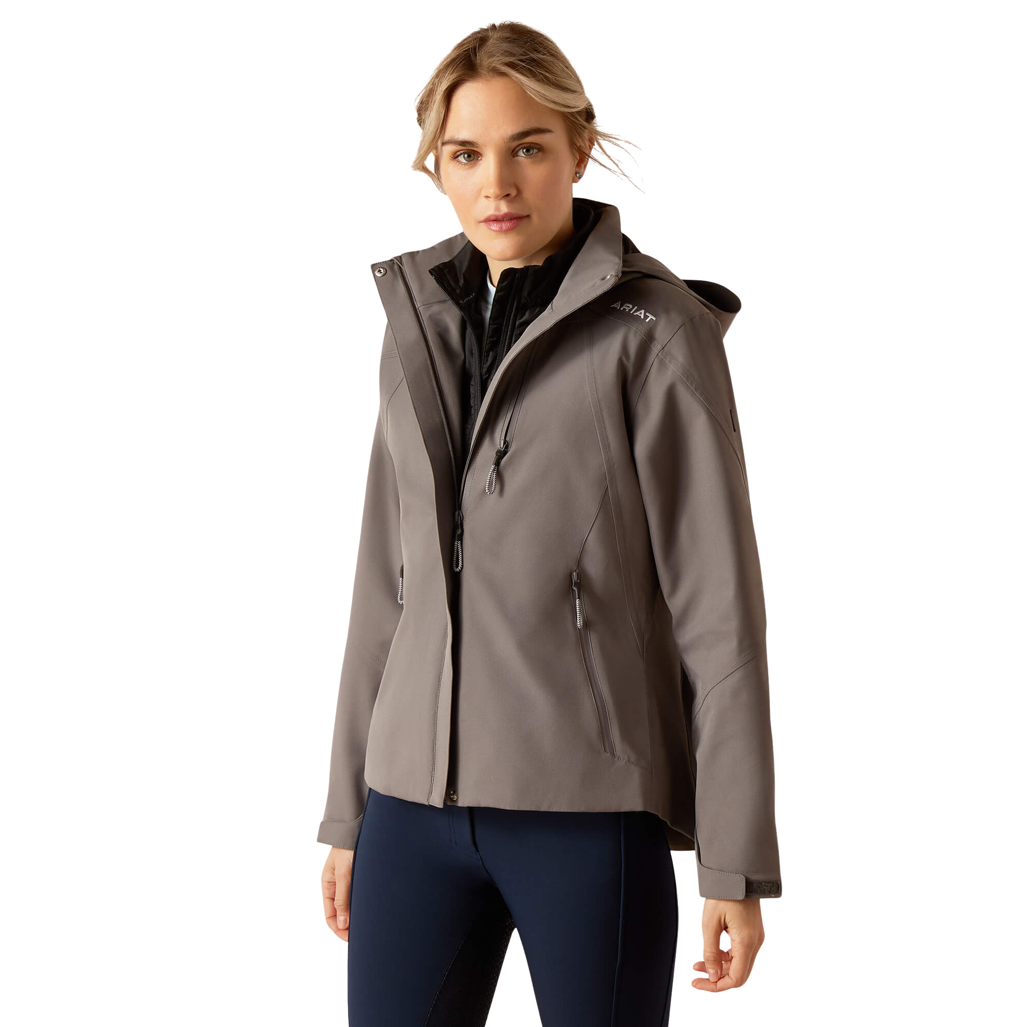 0195696889258 - Damen Reitjacke mit Kapuze wasserdicht Ariat Coastal