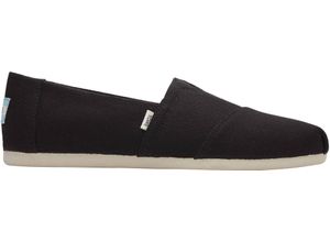 0195703109683 - TOMS Espadrilles Elastikeinsatz Logo-Patch für Damen schwarz 39