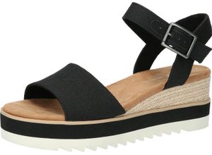 0195703128707 - TOMS Sandaletten Diana Keilabsatz für Damen schwarz 42
