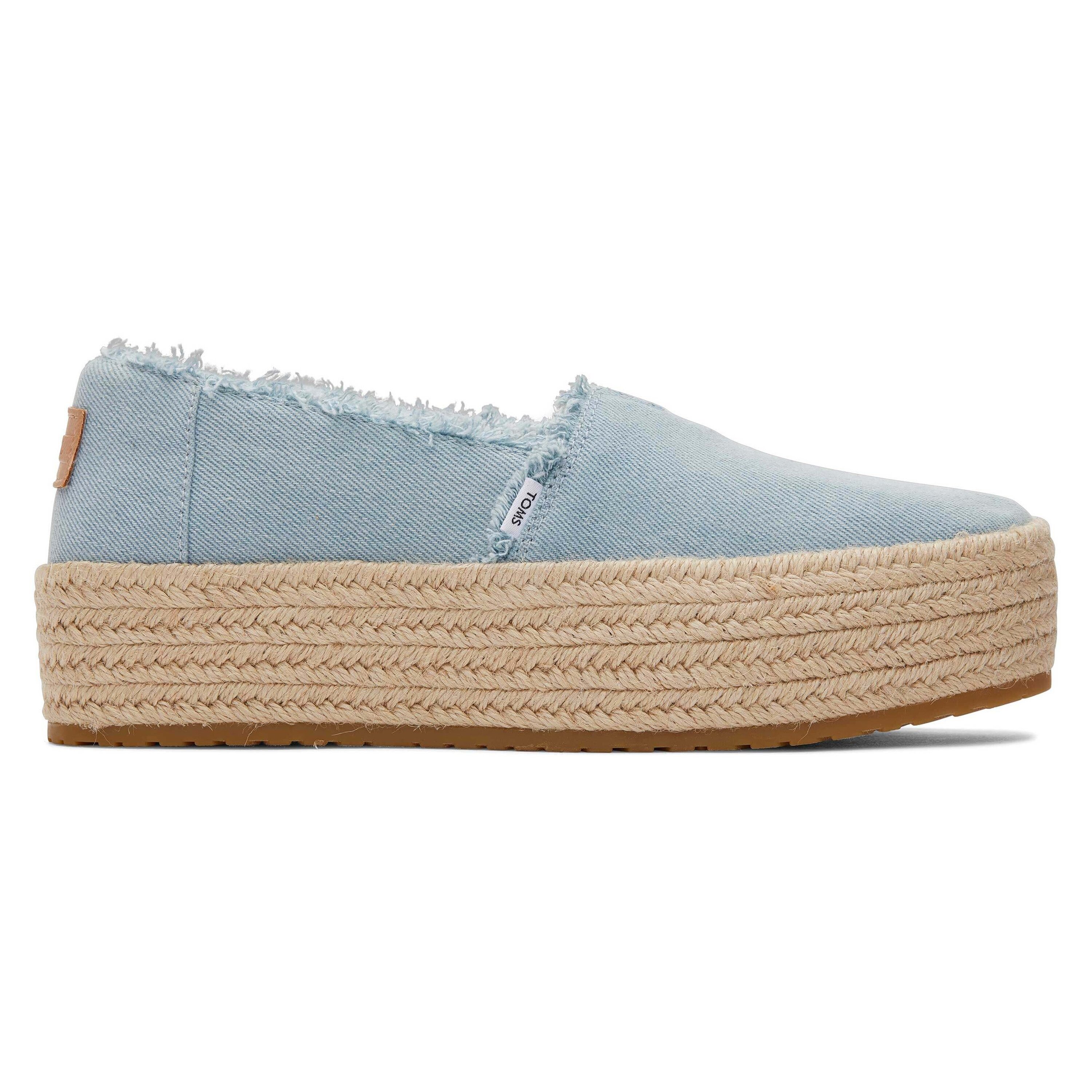 0195703343025 - Damen-Plattform-Espadrilles aus Jeans Toms Valencia