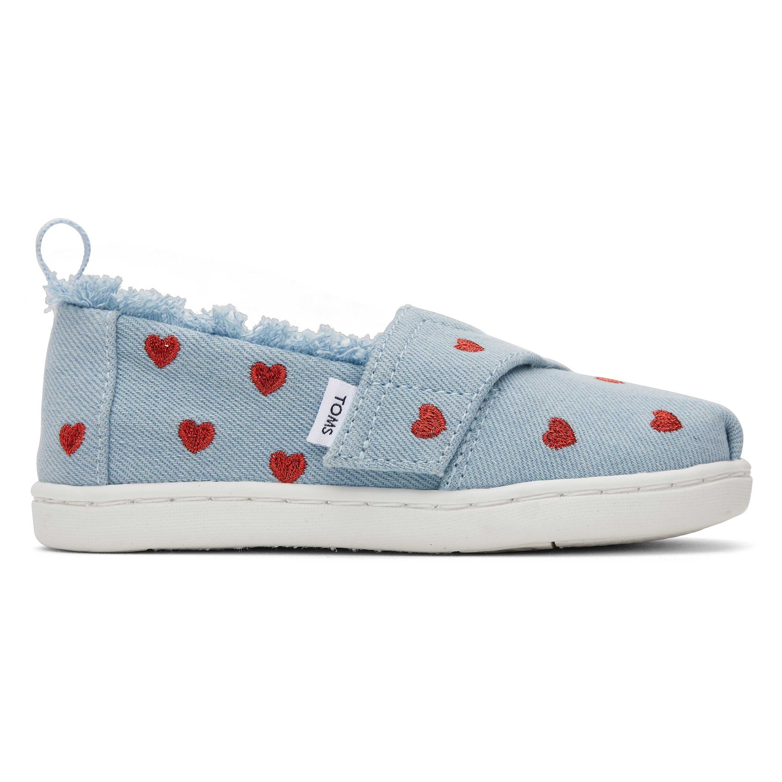 0195703461262 - Espadrilles aus Jeans mit gestickten Herzen Baby Toms Alpargata