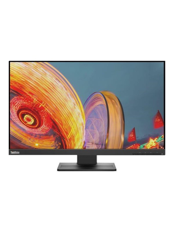 0195713813624 - ThinkVision E24q-20 605cm (238) wqhd ips Monitor hdmi dp 75Hz Pivot hv (62CFGAT1EU) - Lenovo