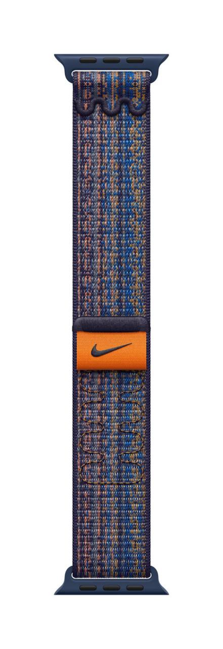 0195949013232 - Nike Sport Loop Sportarmband 38 mm 40 mm Game Royal Orange Watch Series 1 Watch Series 2 Watch Series 3 Watch Series 4 Watch Series 5 Watch Series