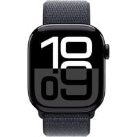 0195949563676 - Smartwatch APPLE Watch Series 10 Aluminium Smartwatches Gr 42 mm ohne eSIM One-Size Sport Loop schwarz (schwarz schwarz)