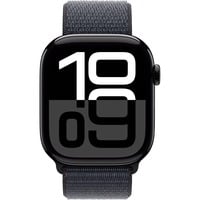 0195949563768 - Smartwatch APPLE Watch Series 10 Aluminium Smartwatches Gr 46 mm ohne eSIM One-Size Sport Loop schwarz (schwarz schwarz)