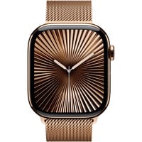 0195949564178 - Smartwatch APPLE Watch 10 Titan Smartwatches Gr 46 mm Cellular M L Milanaise goldfarben (gold) Bestseller