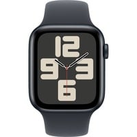 0195949643958 - Smartwatch APPLE Watch SE (2024) Smartwatches Gr 44 mm ohne eSIM S M Sport Band schwarz (mitternacht)