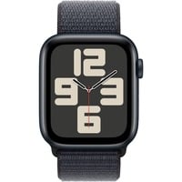 0195949644498 - Smartwatch APPLE Watch SE (2024) Smartwatches Gr 44 mm ohne eSIM One-Size Sport Loop schwarz (mitternacht)