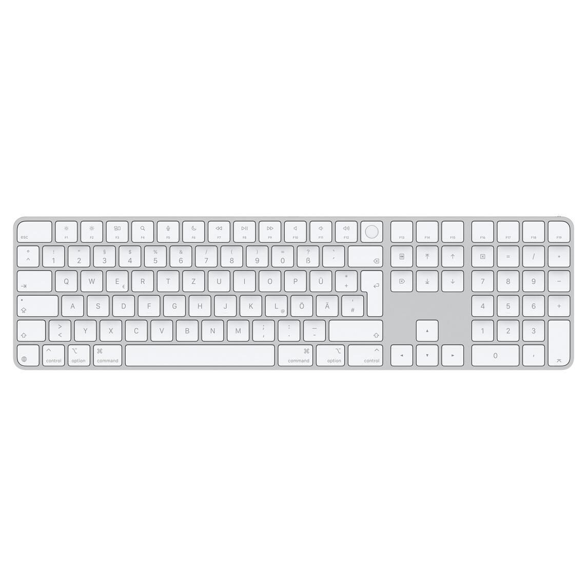 0195949654725 - APPLE Apple-Tastatur Magic Keyboard mit Touch ID und Ziffernblock Tastaturen weiß