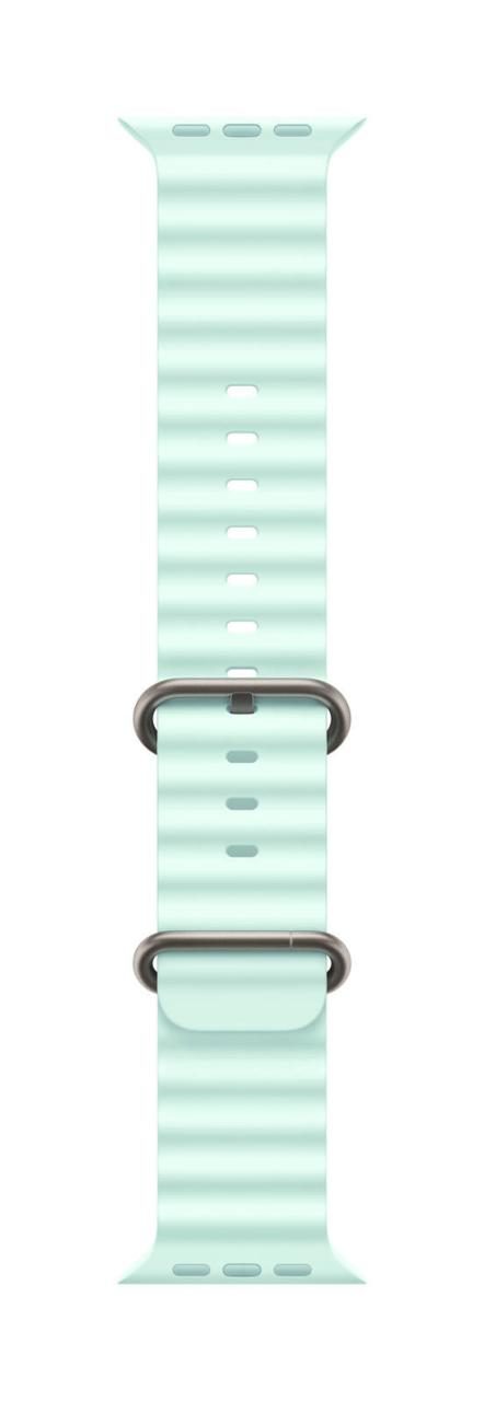 0195949707339 - APPLE Smartwatch-Armband Ocean Armband Uhrenarmbänder Gr 13-20 cm kristallblau titan natur