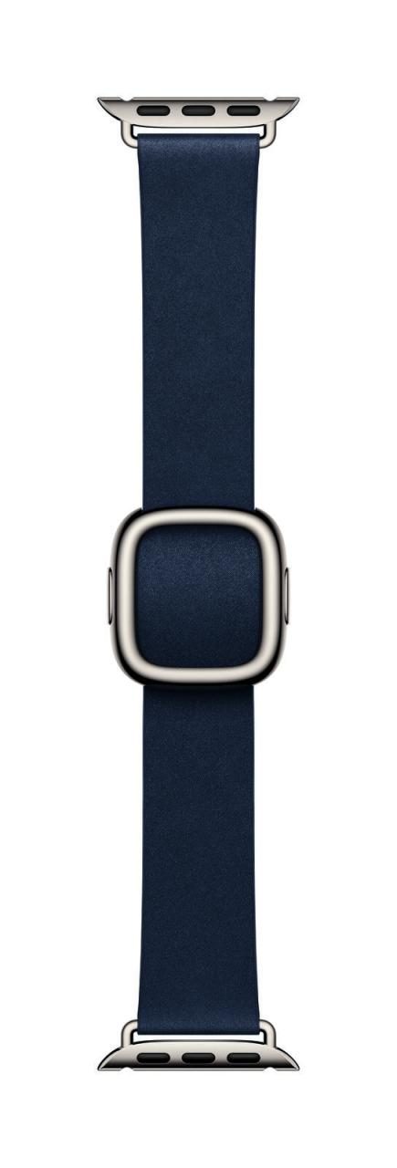 0195949715013 - APPLE Smartwatch-Armband Moderne Schließe Uhrenarmbänder Gr 135-15 cm blau (tiefblau)