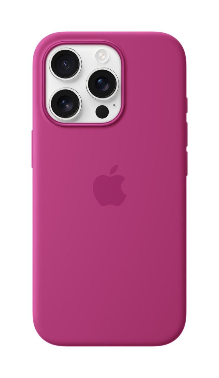 0195949885341 - iPhone 16 Pro Silicone Case with MagSafe - Fuchsia