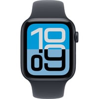 0195950646108 - Apple Watch SE 3 GPS 44mm Mitternacht Aluminium Case mit Mitternacht Sport Band - S M