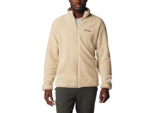 0195979569228 - Fleecejacke Logo-Stickerei Stehkragen für Herren beige XL