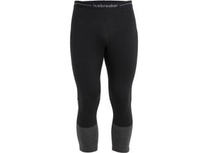 0196009800090 - ICEBREAKER Herren Tight 200 ZoneKnit™ Merino 3 4 schwarz Größe L IB0A56QR