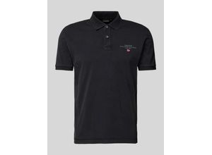 0196011080008 - Regular Fit Poloshirt mit Label-Print Modell elbas