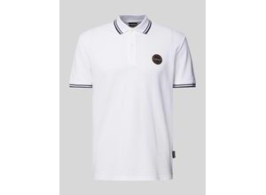 0196011759638 - Regular Fit Poloshirt mit Label-Badge Modell MACAS