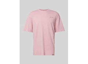 0196011950042 - T-Shirt mit Label-Stitching Modell PLENTYWOOD