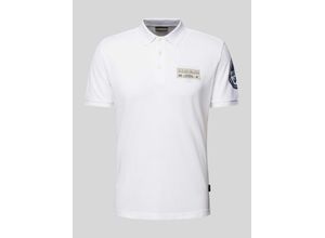 0196012779734 - Slim Fit Poloshirt mit Label-Patch Modell E-AMUNDSEN