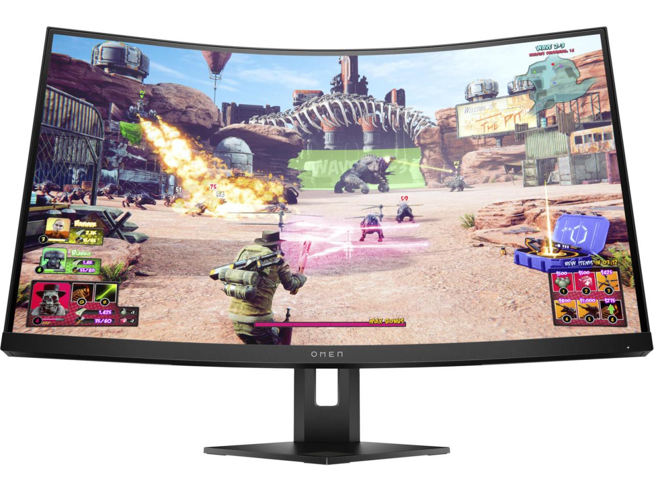 0196068981280 - Hp omen 27c 686cm (27) QHDCurved Gaming-Monitor hdmi dp 240Hz 1ms FreeSync (35D67E9ABB) - Hewlett Packard