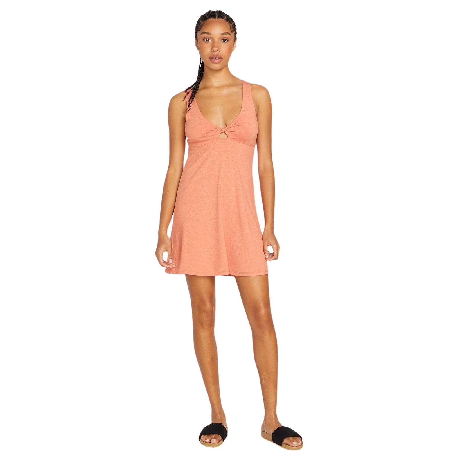 0196134288954 - VOLCOM Damen Kleid Desert Bunnie koralle Größe L B1312302