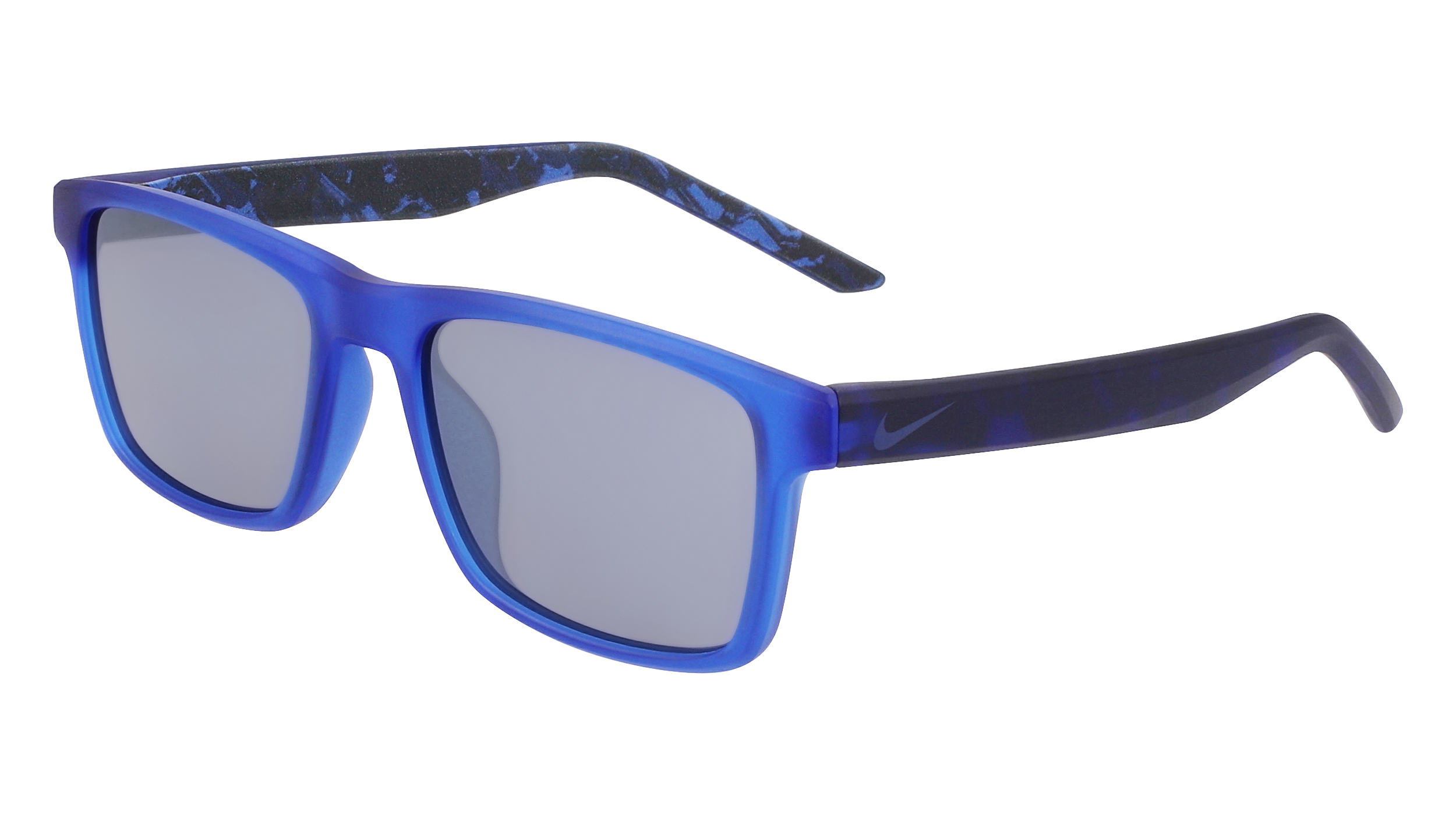 0196152018533 - Kind NIKE CHEER DZ7380 480 Gläser SONNENBRILLEN Bio-Injekt Blau undurchsichtig Silber Quadratisch Normal Photochromatisch