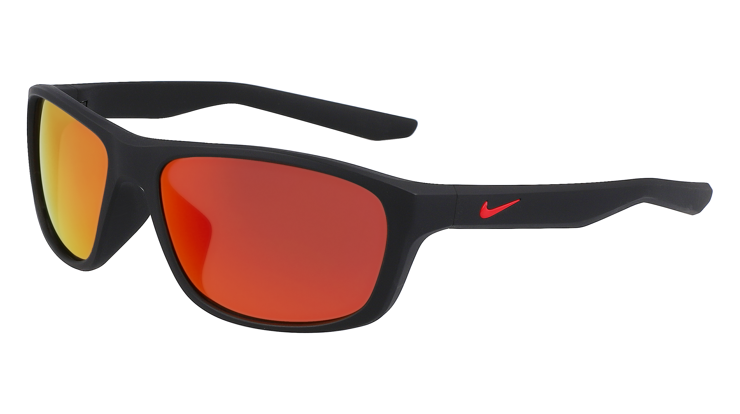 0196154779647 - Unisex NIKE LYNK M FD1817 010 Gläser SONNENBRILLEN Bio-Injekt Schwarz Rot Quadratisch Normal Photochromatisch