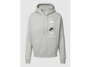 0196154953535 - Hoodie mit Label-Details