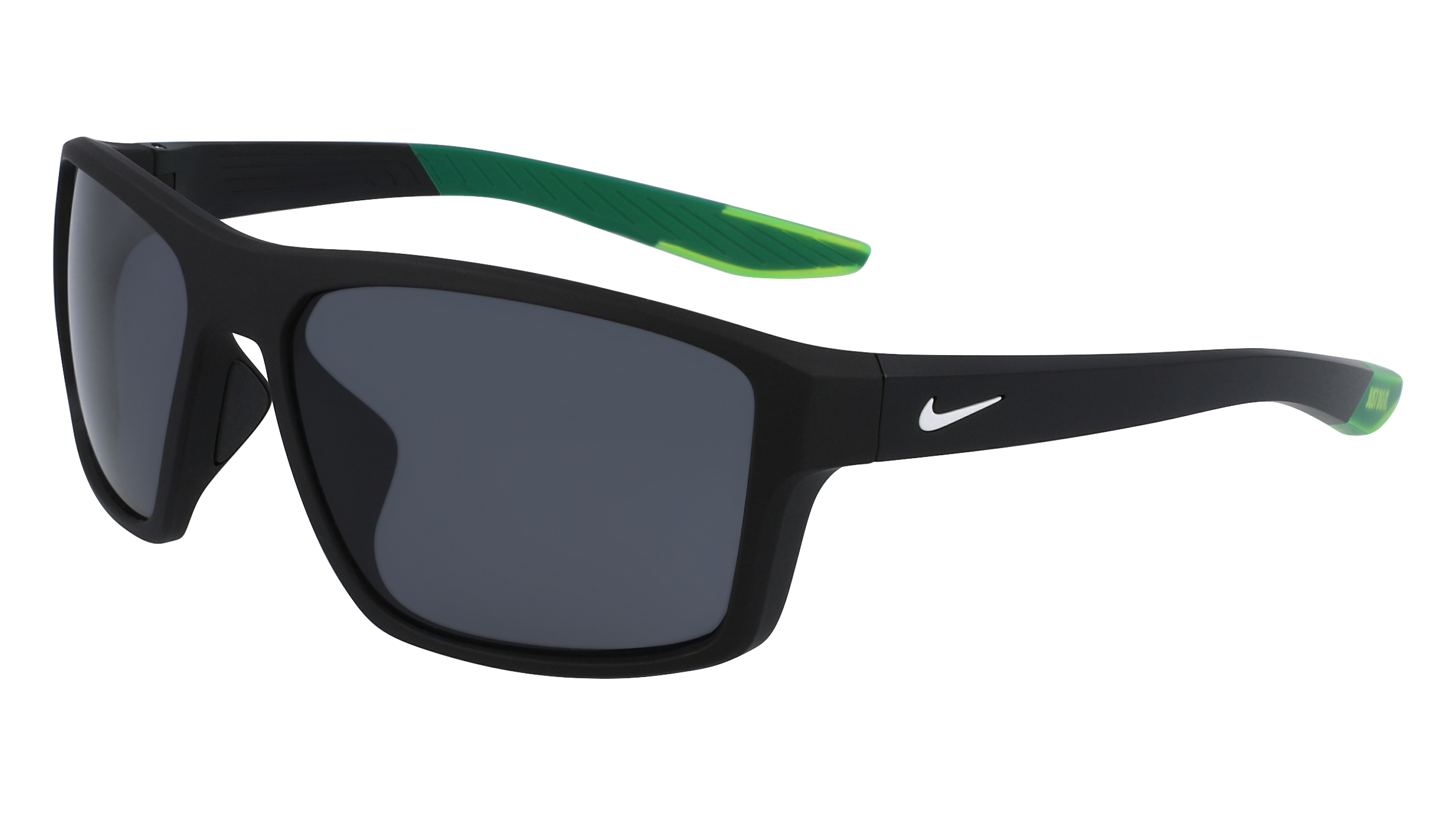 0196156104775 - Herren NIKE BRAZEN FURY  FJ2259 10 Gläser SONNENBRILLEN Plastik Schwarz-undurchsichtig Grau Quadratisch  Normal