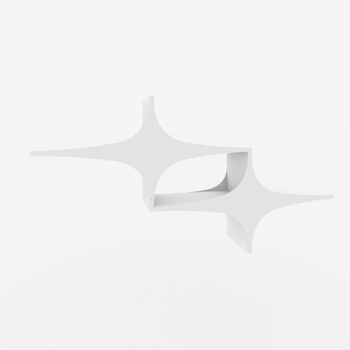 0196159304776 - East Urban Home Dekoratives Wandregal 4-teilig - Weiß